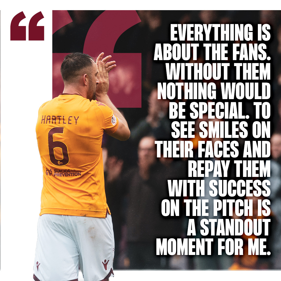 MotherwellFC's tweet photo. He'll always be a part of the ML1 community 🧡

Peter Hartley discusses joining Motherwell, his cup memories at Fir Park and becoming a coach. 

@PeterHartley88