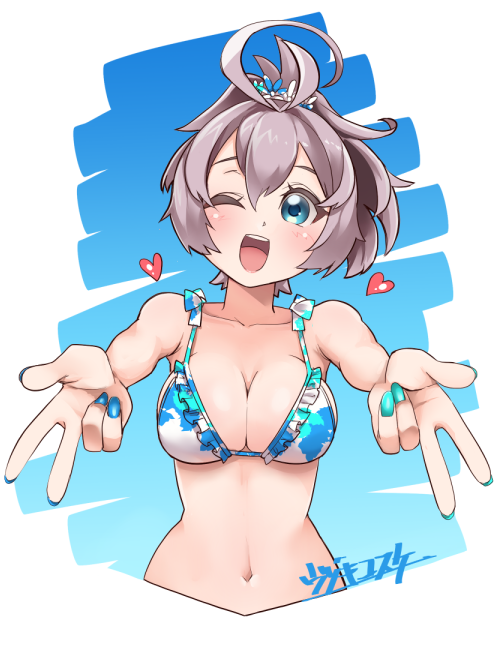 あおがっさー
 #女の子のピースを見せ合うタグ 