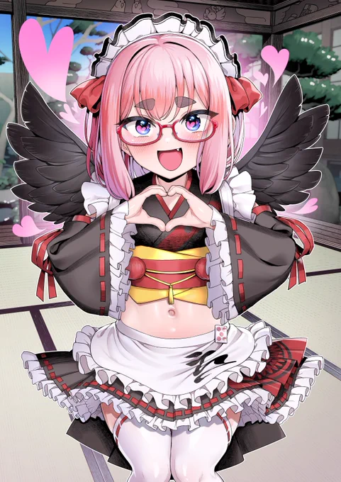 ちょっとメスガキ風味???な千羽師匠!!!!!!!!!!(+眼鏡差分) #黒乃の巣 