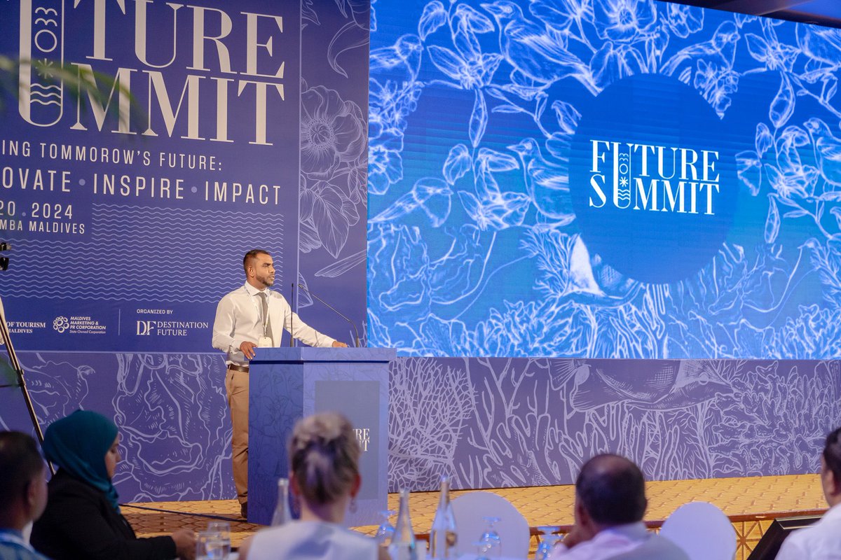 MoTmv's tweet photo. Minister @ifaisalofficial attended the @destination_mv Future Summit held today at @KurumbaMaldive https://t.co/Uhr34VhyIR
