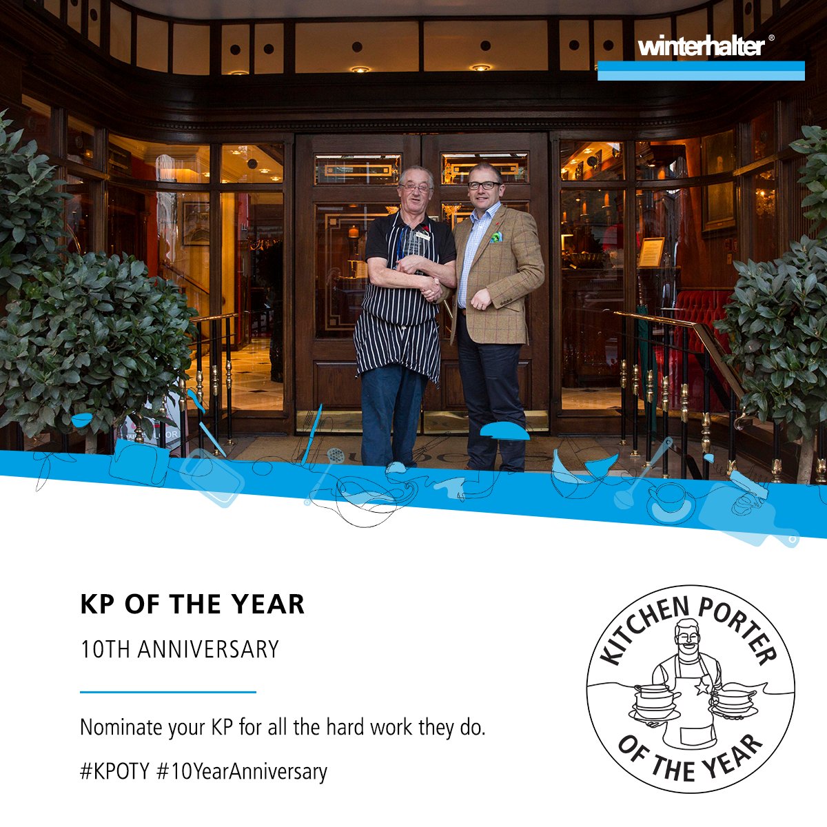 WinterhalterUK's tweet photo. Is your KP fantastic? @Caterertweets and @WinterhalterUK's competition is now open. Nominate your KP!
Enter here: https://t.co/UHzbvVDC9b
#kpoftheyear #10YearAnniversary https://t.co/FNpAiZhKt7