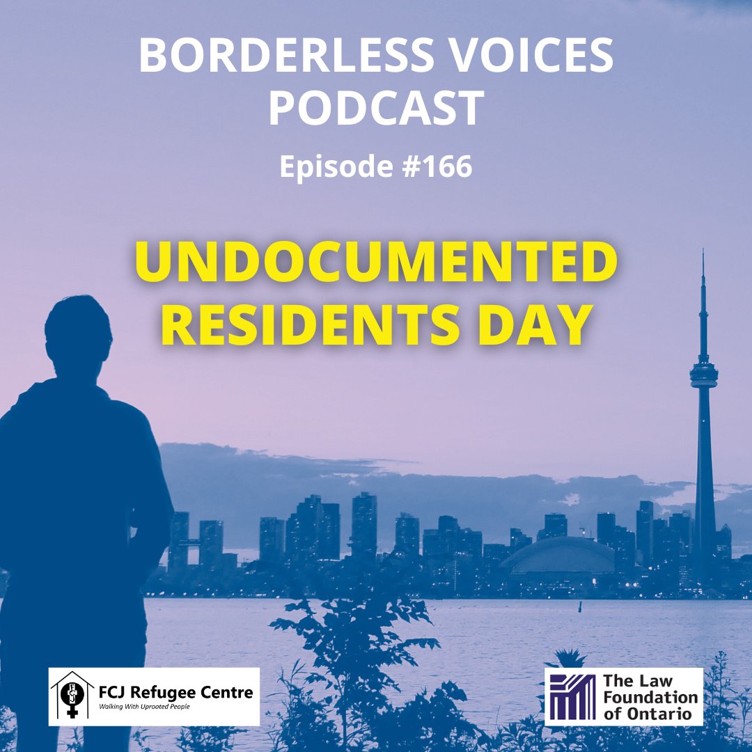 🎤 New podcast episode! Founder of FCJ Refugee Centre, Loly Rico, talks about the significance of #UndocumentedResidentsDay, which will be proclaimed today by the City of Toronto. 
Listen here: fcjrefugeecentre.org/.../episode-16…
And join us at the event! Info here: fcjrefugeecentre.org/events/undocum…