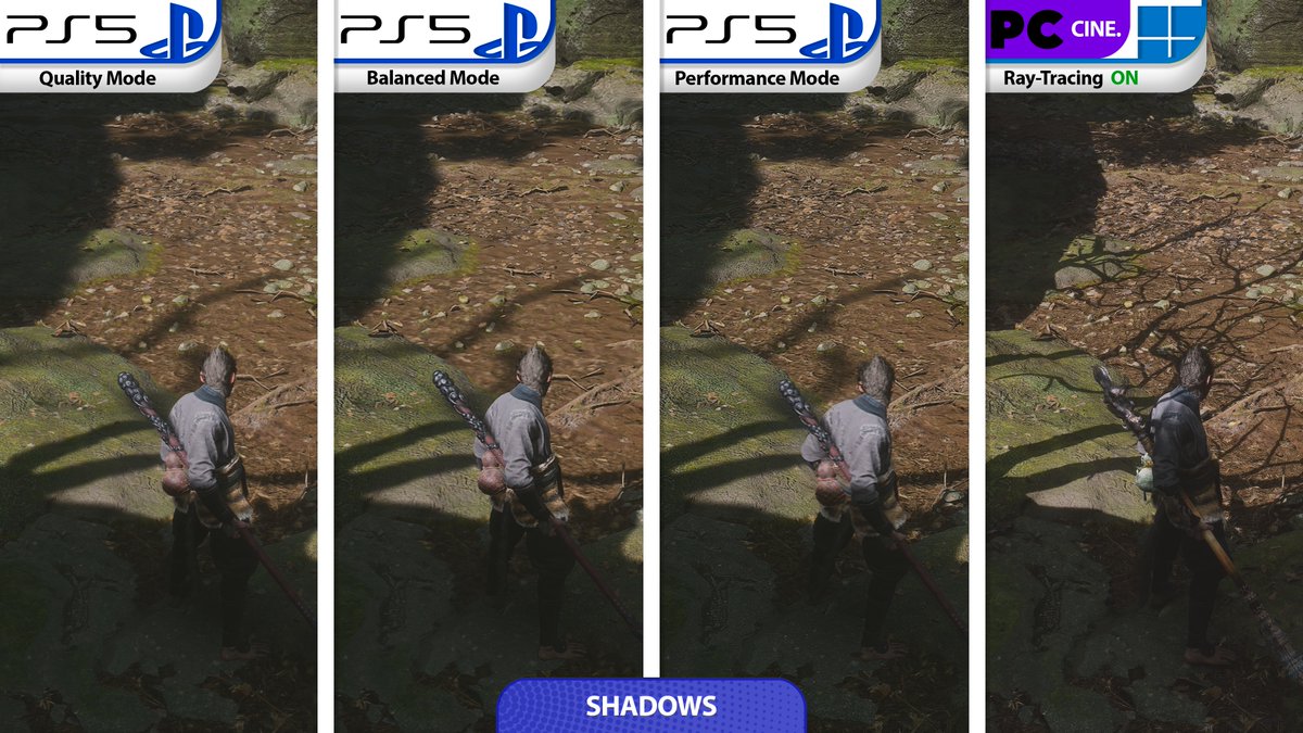 analistadebits's tweet photo. Un adelanto de la comparativa de Black Myth: Wukong en PS5/PC. Algunos settings en la versión de PS5 están entre bajo/medio, otros entre medio/alto, otros en alto y no hay diferencias visibles en los settings entre los modos de visualización, aunque sigo trabajando en ello. https://t.co/rotkfAdIpb