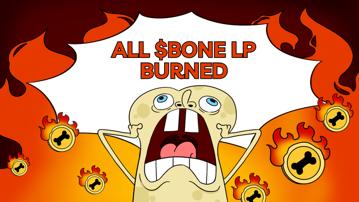 realBoneDogs's tweet photo. 🦴 $BONE LP BURNED 🔥

we just burned that LP! It's gone. Kaput. Zilch. Nada. 💥

check TX:  https://t.co/XK5P1mH8NB

🛒 purchase $BONE: https://t.co/OoYYXdVSiw

$BONE CA: 6oKrhDYCu7fEbecMuqgwHA8FGyFX9TfngfsuCAu7eQY7

TG: https://t.co/DcwZxRWJK9
Website: https://t.co/p7yqQGkSPS

#Solana $SOL