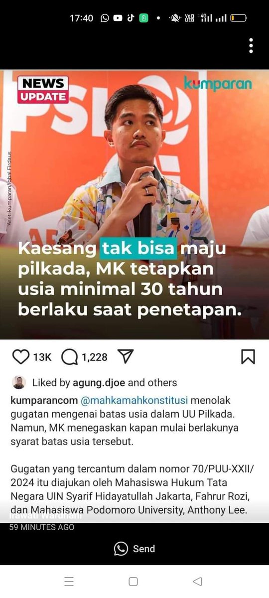 jie_jie_jokowis's tweet photo. berartii siapapun yg diusung oleh pdip di pilkada dki bisalah kita bilang anak haram demokrasi, biar sama dengan yg mereka ucapkan pada saat pilpres

Giliran pak jokowi ubah aturan = waduh pelanggaran
Giliran mak banteng = ya udah gpp 🤭 https://t.co/jqoAAaFYiH