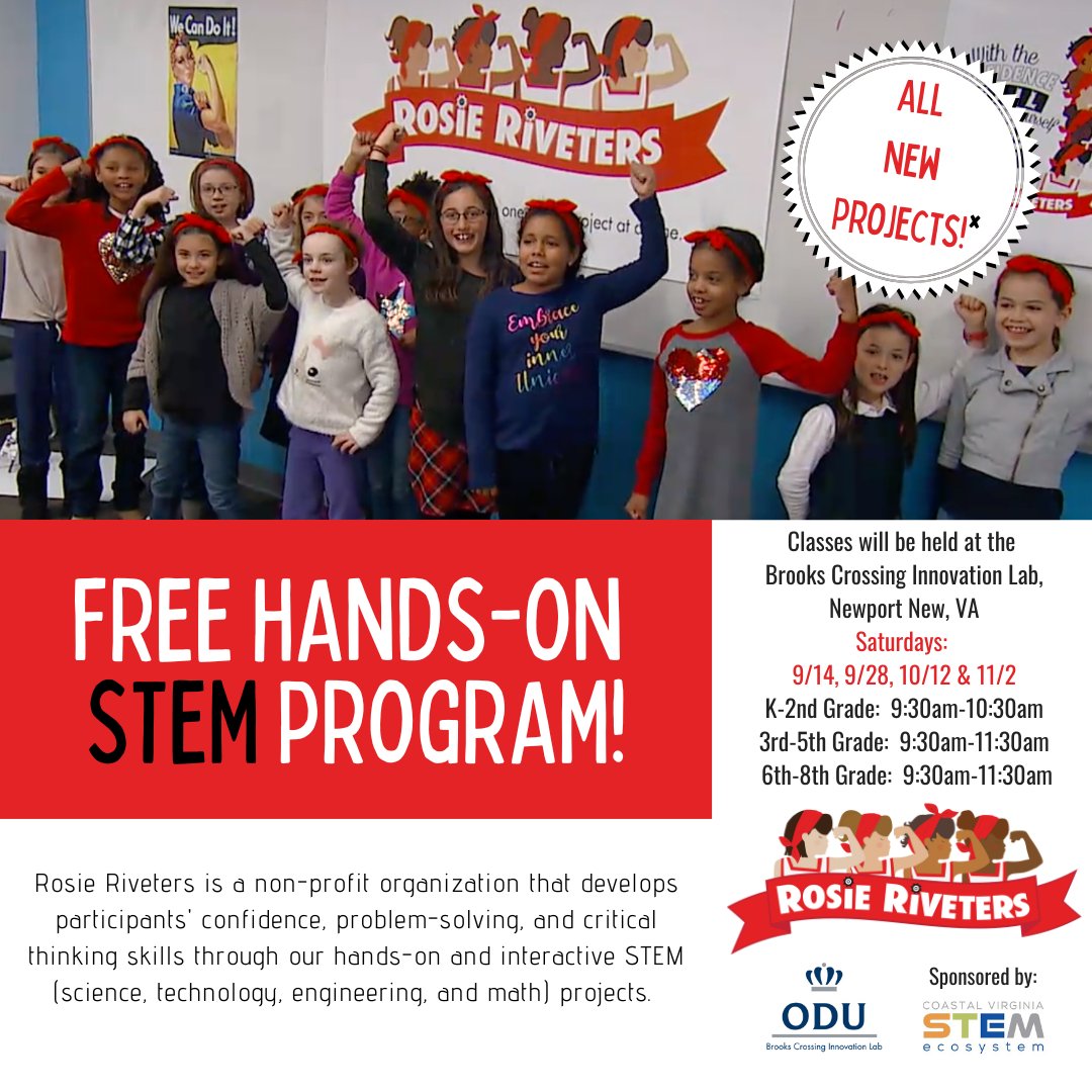 Rosie Riveters is coming back to the iLab for the fall! Classes start soon! Register here:  loom.ly/_BuCqHM