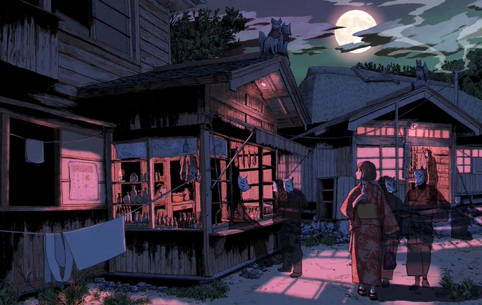 #クリエイターさんの夜っぽい作品が見たい 