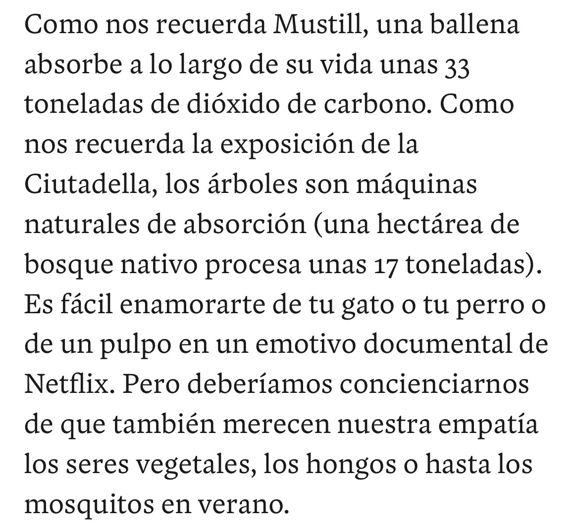 Hoy publico en <a href="/LaVanguardia/">La Vanguardia</a> un reportaje sobre nuestra empatía y traducción de otras especies. A partir de libros publicados por <a href="/tauruseditorial/">Editorial Taurus</a> y <a href="/ariel/">Ariel Poler</a>, arte de Sofía Crespo, <a href="/BSCViz/">BSC Data Viz Group</a> <a href="/BSC_CNS/">BSC-CNS</a> <a href="/sonarplusd/">Sónar+D</a> <a href="/LluisNacenta/">Lluís Nacenta</a>, y la exposición de la Ciutadella: lavanguardia.com/cultura/202408…