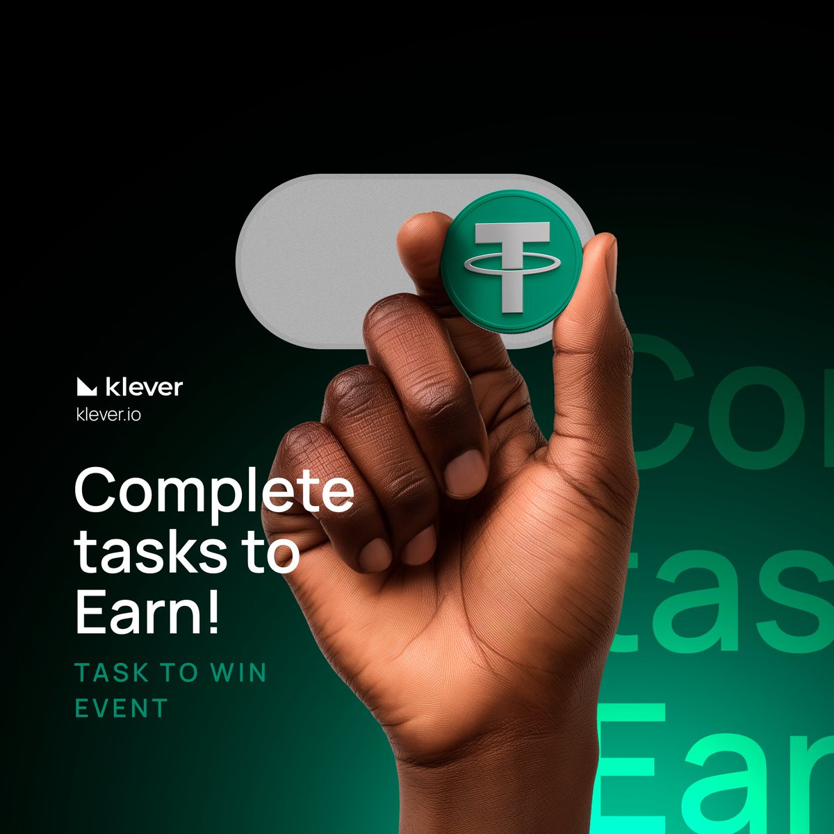 klever_io's tweet photo. ๐จ Time is running out! ๐จ Only a few days left to join this week's #TaskToWin event.
๐ https://t.co/nqq9i3Wo0a
Don't miss your chance to be one of 20 winners sharing $500 $USDT! โณ
#KleverWallet #RewardsHub #Giveaway #Giveawayalerts