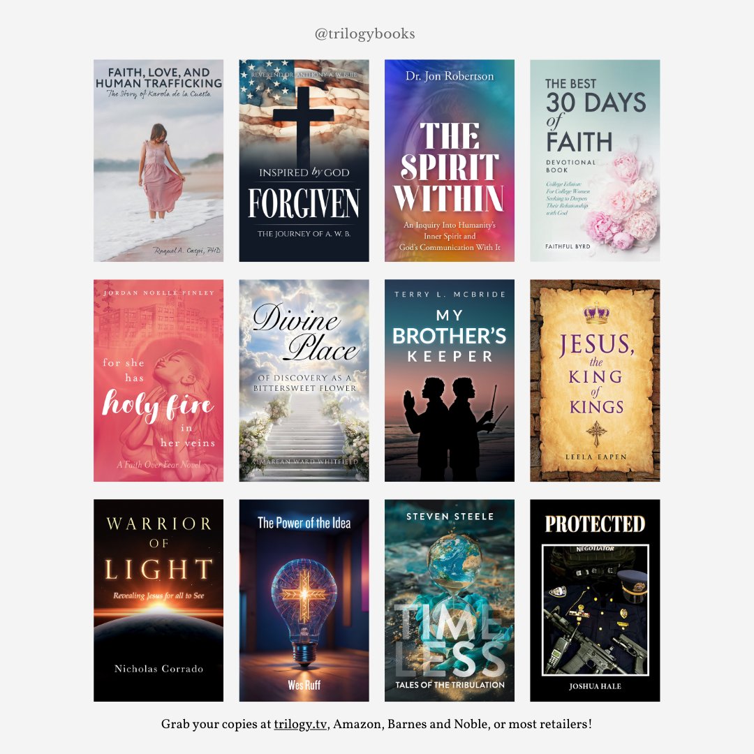 trilogybooks's tweet photo. Hey there, bookworms! 📚✨

It's #PubTuesday, and as summer ends, we're excited to share the latest soul-nourishing narratives from our wonderful authors.

Congratulations on your releases! Discover these titles on Amazon, Barnes &amp; Noble, and most major retailers! https://t.co/WwSBbBuu9Q
