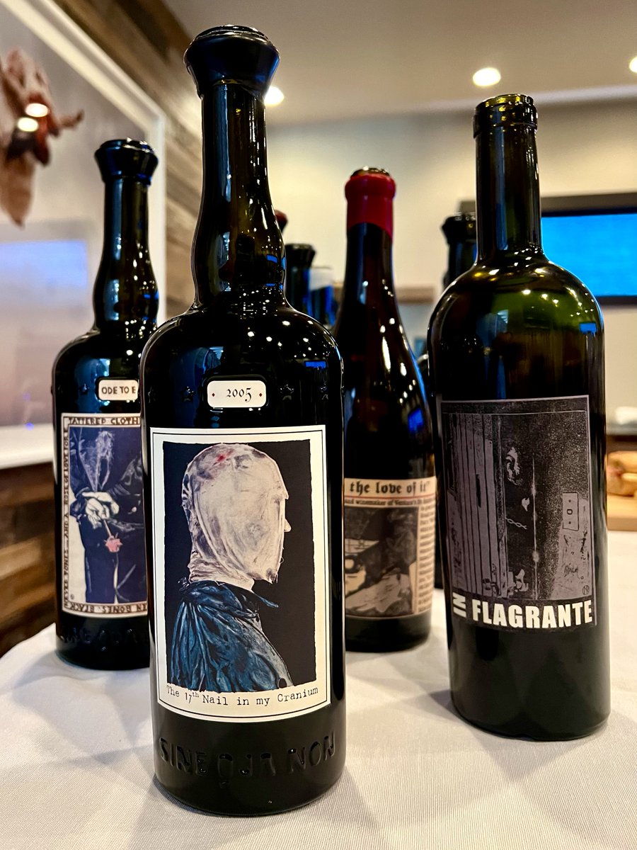 After tasting the new/upcoming releases at Sine Qua Non yesterday, the Krankls presented 12 early SQN Syrahs &amp; Grenaches: 2000-2008. Knowing these wines from release, it was exciting to see how they're drinking today. Reviews &amp; story are coming soon to TheWineIndependent.com.