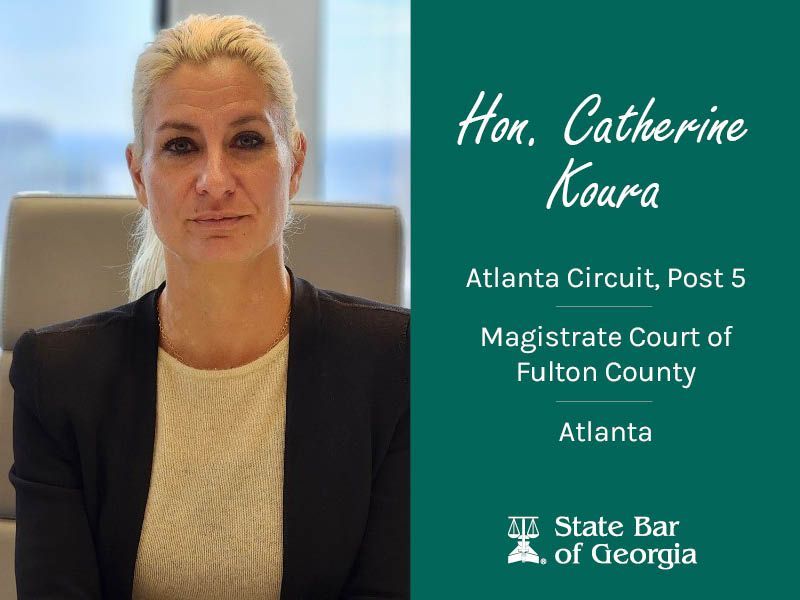 #MeetTheBOG Hon. Catherine Koura who represents the Atlanta Circuit, Post 5, is a Magistrate Court judge in Fulton County.
