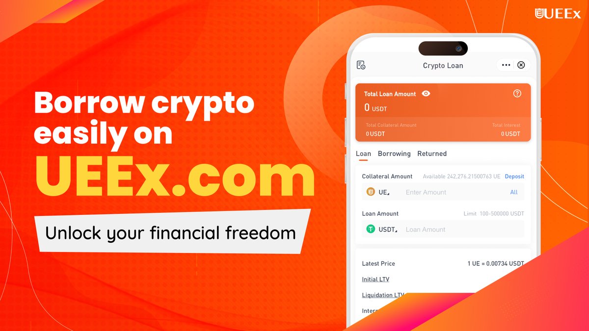 UEEx_official's tweet photo. ๐Why borrow against your crypto? Itโs a smart way to access liquidity without selling your assets! Get instant loans and keep your investments intact. You are gonna maximize your assets and maintain your market position with https://t.co/UYx0HF9el4! ๐
#CryptoCollateral #UEEx https://t.co/RBabhXbc8z
