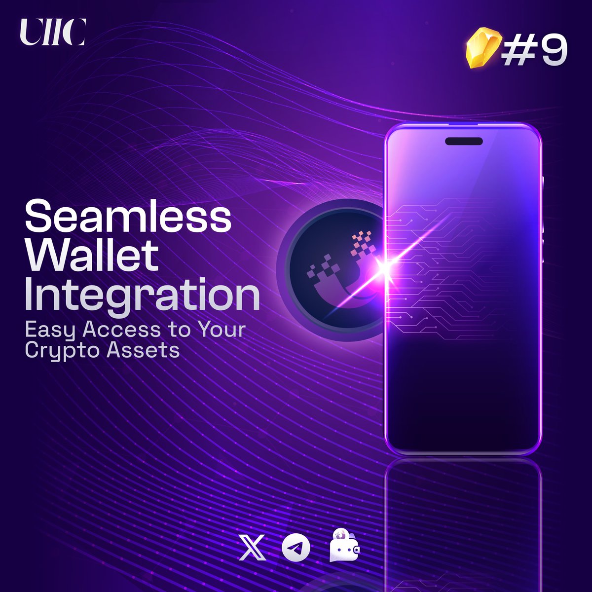 UiicOfficial's tweet photo. UIChat offers seamless integration with popular crypto wallets for easy access. ๐ผ๐ #CryptoNuggets #UIChat https://t.co/Oi5E2MxJno