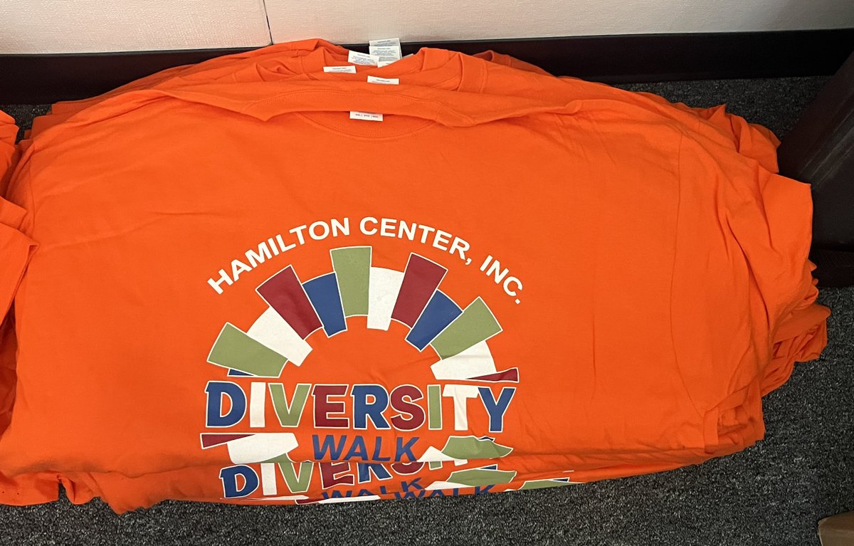 HCIonline's tweet photo. The 10th Annual Diversity Walk is Saturday!    

If you have an orange shirt from years past, please wear it.  If you need one, they are available in several sizes. 

Advance t-shirt pick up is Tuesday-Thursday, at 634 Beech St. in Terre Haute, from  11:00 and 1:00. https://t.co/ovrBeOK5Rj