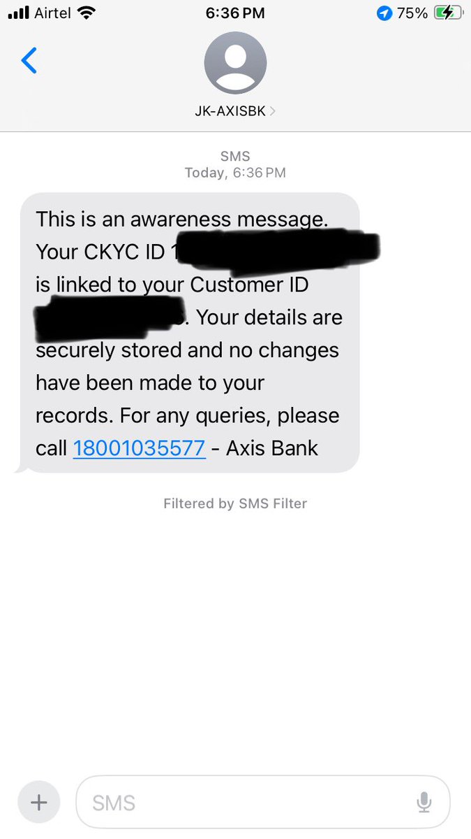 TradinExplained's tweet photo. @AxisBankSupport @AxisBank I don’t even have an account in Axis bank. What’s this about? https://t.co/Bjo8iERNl5