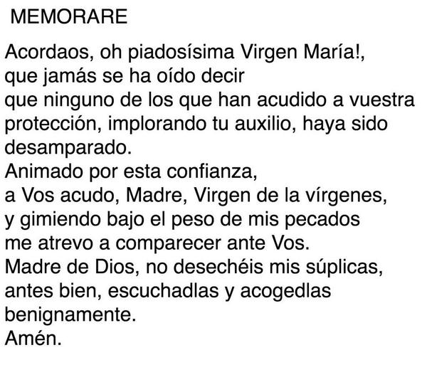 1osCristianos's tweet photo. #Acordaos o Memorare -
La oración que San Bernardo compuso para acudir al auxilio de Santa María https://t.co/LxAcCek9cm