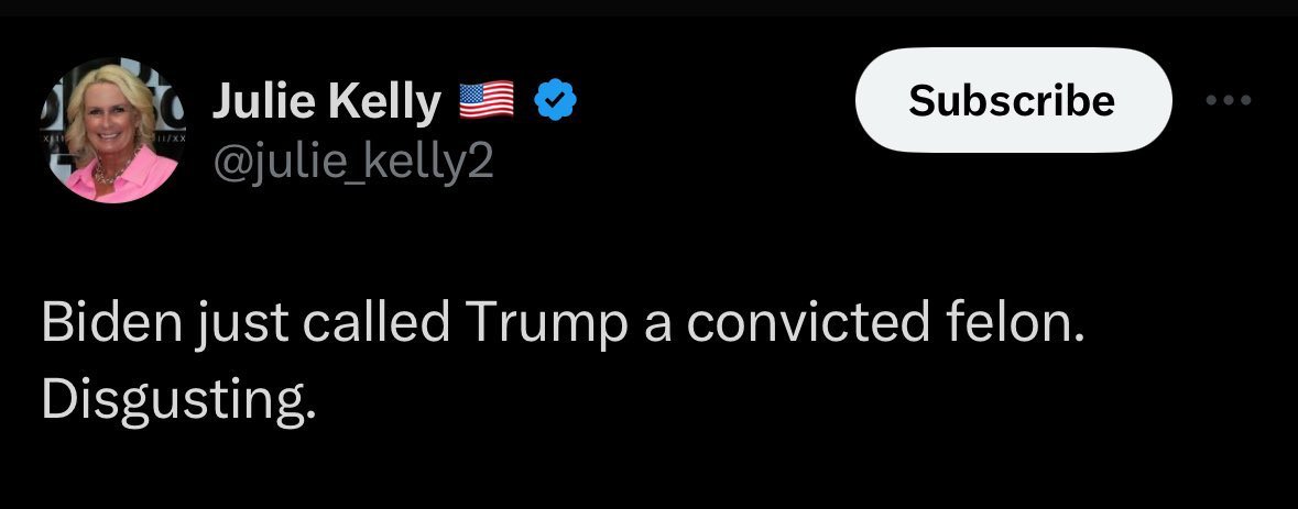 joncoopertweets's tweet image. Repeat after me: Trump is a convicted felon.