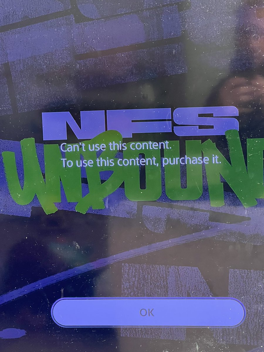 Jackpetty_07's tweet photo. @AskPlayStation hi there. I downloaded need for speed unbound when it was a free monthly game as part of ps plus. 
I’m still a ps plus member but the game is now locked and telling me to purchase the content? Can you help please? Thanks https://t.co/GZ2RR30jNS