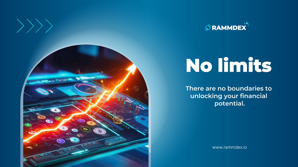 RammDex's tweet photo. RAMM @RammDex🦋                
Risk Automated Market Maker

Rammdex – Financial Freedom at Your Fingertips

No Limits – There are no boundaries holding you back from unlocking your financial potential.

🎯 Join Rammdex now and turn your dream of financial freedom into reality!