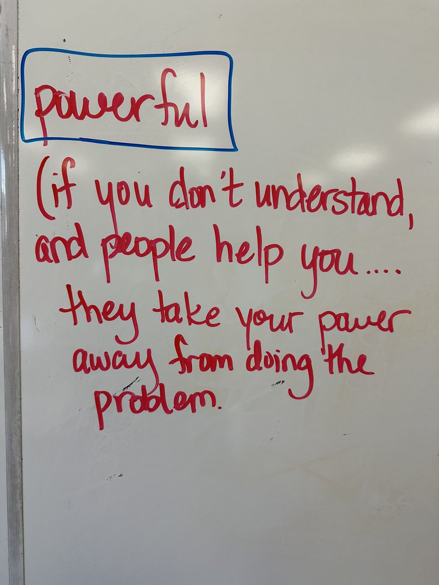 KristenMAcosta's tweet photo. Had the most amazing conversation with students today. Inspired by @saravdwerfโฆ 6th graders were insightful with their answers. #mtbos #iteachmath #elemmath https://t.co/cypvJZ4HCn