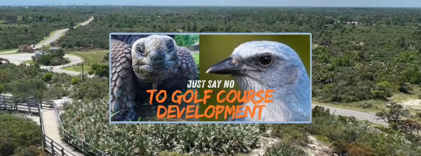 This is how deranged Florida has become under DeSantis. Residents have to fight against *golf courses* being built in state parks, like Jonathan Dickinson State Park.