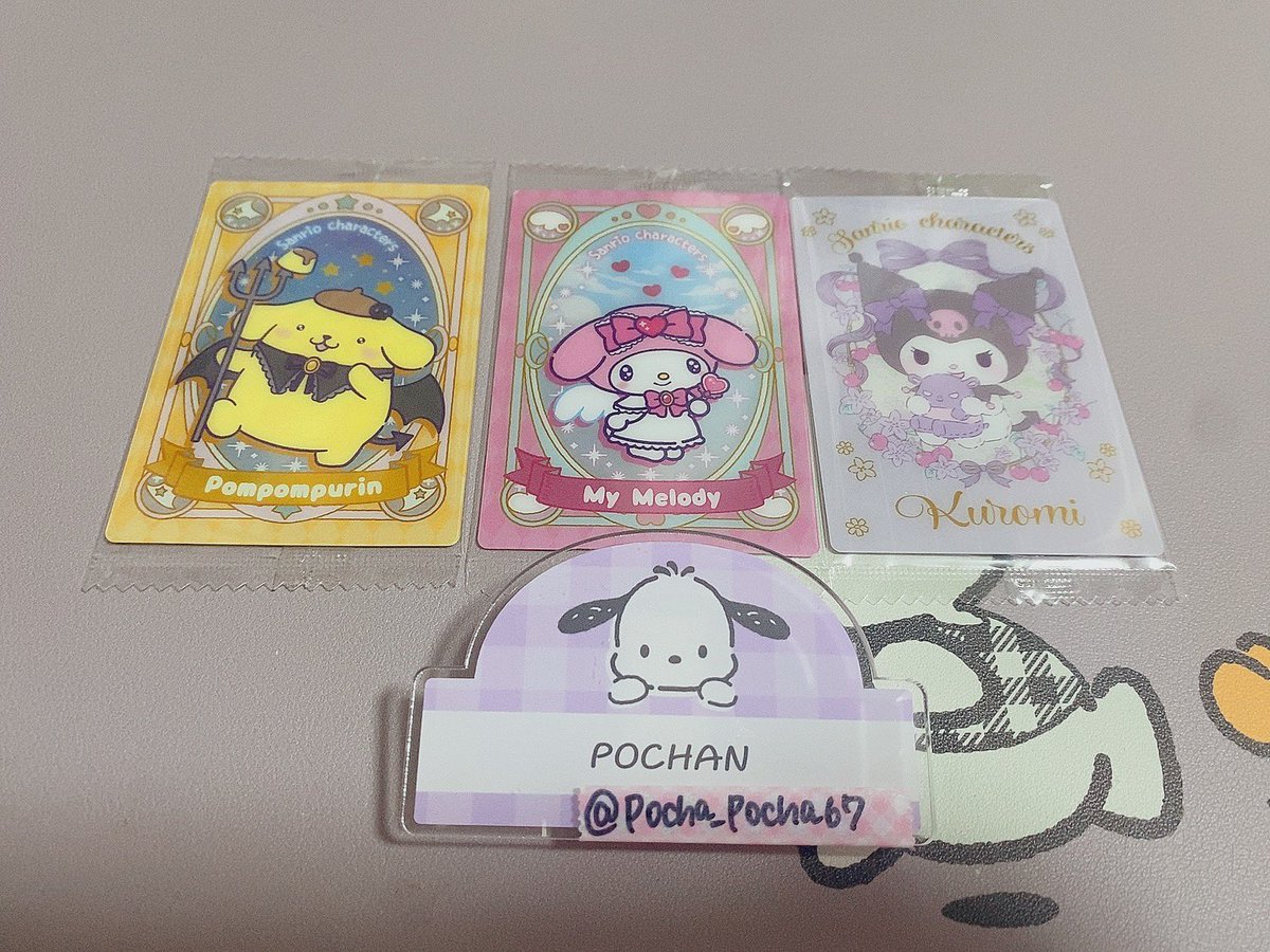 pocha_pocha67's tweet photo. ［交換］
サンリオ　ウエハース7
［譲］
ポムポムプリン.マイメロディ.クロミ
［求］
ペックル1（家族分）.ポチャッコ（天使>N）

・初回様ツイフィ必読
・ペックルはなるべくポチャッコを含む交換優先

検索からでもお気軽にお声掛けください🌸 https://t.co/86gvLfnq7i