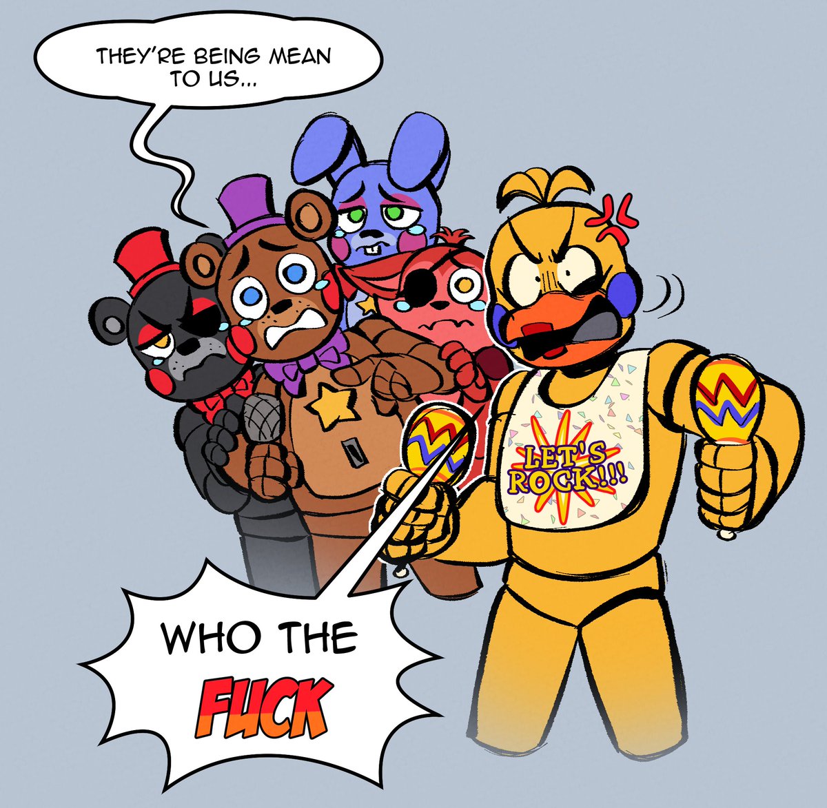 queenly_owl's tweet image. the overprotective friend
#fnaf