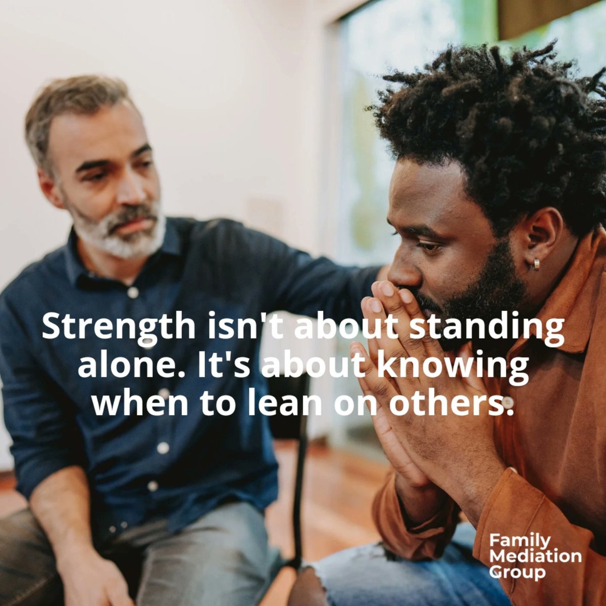 #Divorce may feel like a solitary transition you should handle alone. But the truth is, no matter how big, strong, or resilient you are, divorce can be isolating and emotionally draining.

Friends, family, and a solid support system are not just optional—they're essential.