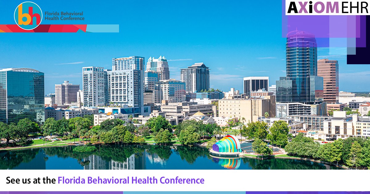 AxiomEHR's tweet photo. Weโre thrilled to be attending @Floridabha__ annual conference in Orlando this week! If youโre in town, stop by our booth to learn more about AxiomEHR, our award-winning, AI-powered software. #BHCon2024 #BHCon #Ignite #Conferences #Orlando https://t.co/vfulIeahS8