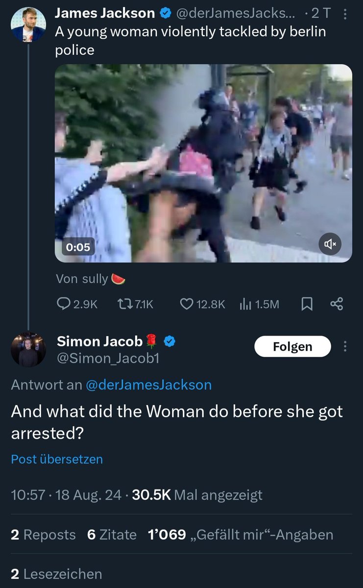 Für SP Simon ist Polizeigewalt gegen Frauen cool wenn es die richtigen trifft