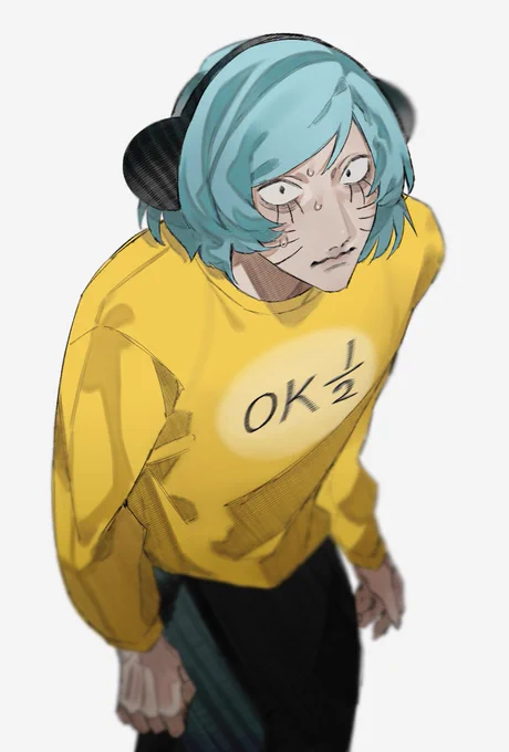 このニョ自分好みに描けたから壁紙にしたくて色塗ったら可愛さ増した気がする… 
