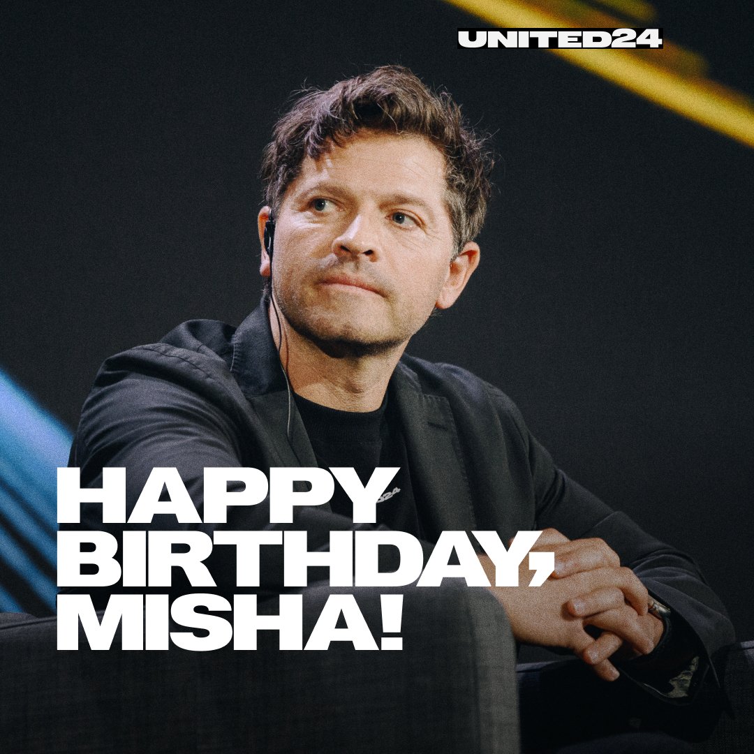U24_gov_ua's tweet photo. Happy Birthday, @mishacollins🎂
Thank you for your kind heart, for helping🇺🇦, for being a true friend who’s constantly there for us. 
And for your beauty, inside and out🙂 
Wish Misha a happy birthday with a donation towards a pyrotechnic vehicle: https://t.co/COSPrHNlr5 https://t.co/sikGpAGJtq
