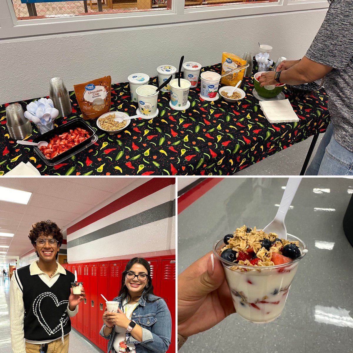 Brenda Terrazas (@bre_terrazas) on Twitter photo Our teachers enjoyed some delicious parfaits today😋 🍓
<a href="/ANavarro_EMMS/">Alex Navarro</a> <a href="/EMMSRATTLERS/">Antonio Ruiz</a> <a href="/MontanaMiddle/">East Montana Middle School</a> Our teachers enjoyed some delicious parfaits today😋 🍓
<a href="/ANavarro_EMMS/">Alex Navarro</a> <a href="/EMMSRATTLERS/">Antonio Ruiz</a> <a href="/MontanaMiddle/">East Montana Middle School</a>