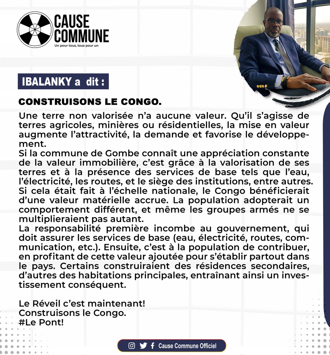 Cause_Commune23's tweet photo. #RDC
#PenséeDuJour_!
@cibalanky #a_dit !
#Développement !

📌 GOUVERNANCE &amp; DÉVELOPPEMENT 

#Celcom_CauseCommune ! https://t.co/mST777NkW0