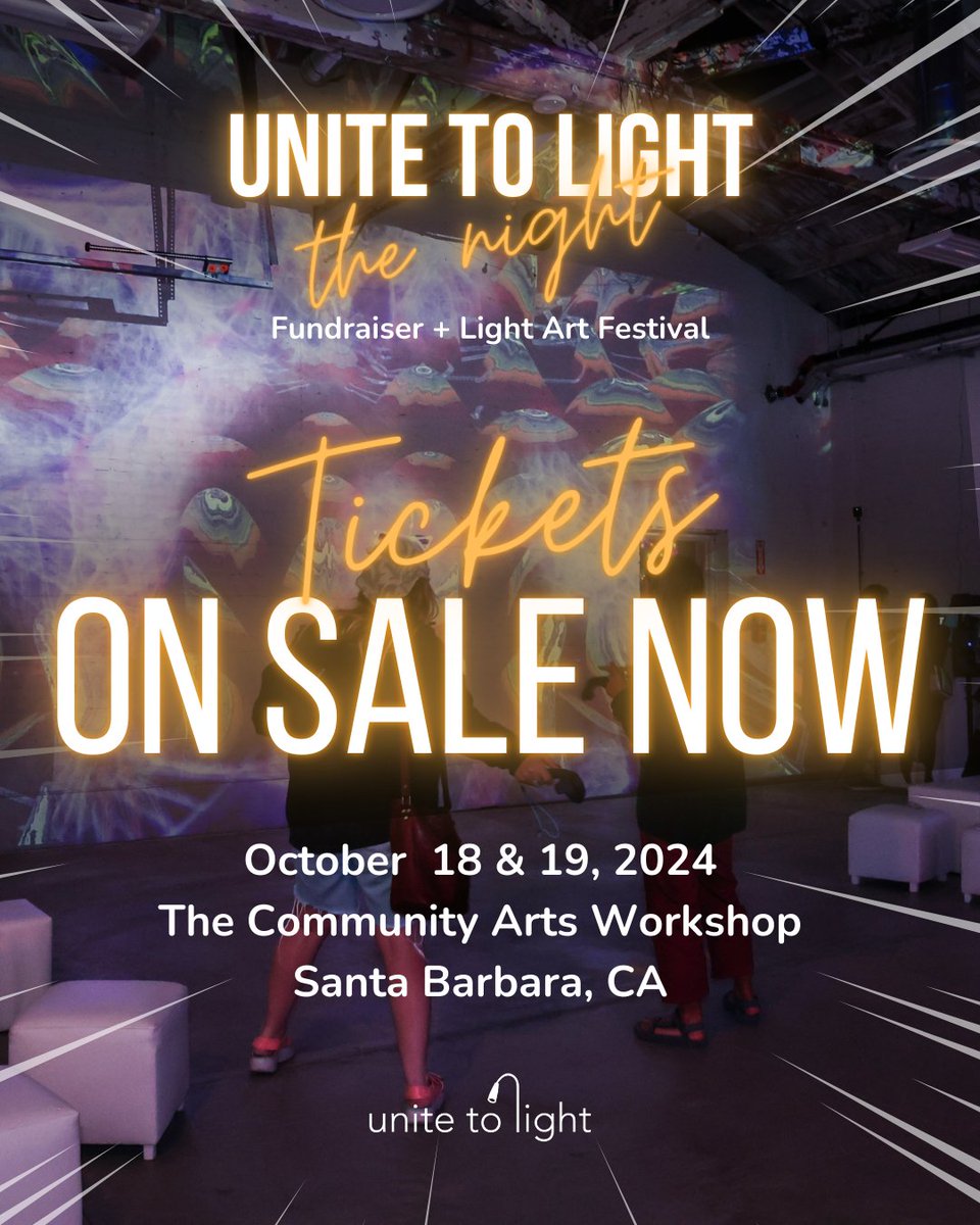 unitetolight's tweet image. TICKETS ON SALE NOW - Sign up for our newsletter to receive a discount code: unitetolight.org/newsletter-sig… 

Unite to Light the Night, fundraiser and light art exhibition, is an event that merges art, culture, and social impact into immersive experiences over two evenings. The exhi ...