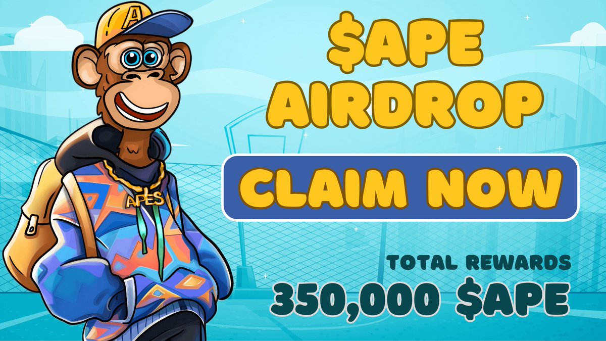 Graziziona's tweet photo. 🚀 Bored Ape Yacht Club is hosting an airdrop with a prize pool of 350,000 $APE tokens.

💰 Earn between 100-500 $APE from this airdrop! Tokens are already trading on exchanges and the project is a leader among NFT collections.
🔗 To participate in the airdrop, visit the official site: https://t.co/nBk5X7qQjz

🦍 As a top-tier NFT project, Bored Ape Yacht Club continues to innovate and reward its community.
📈 This is a unique opportunity to get involved with one of the most sought-after tokens in the market.