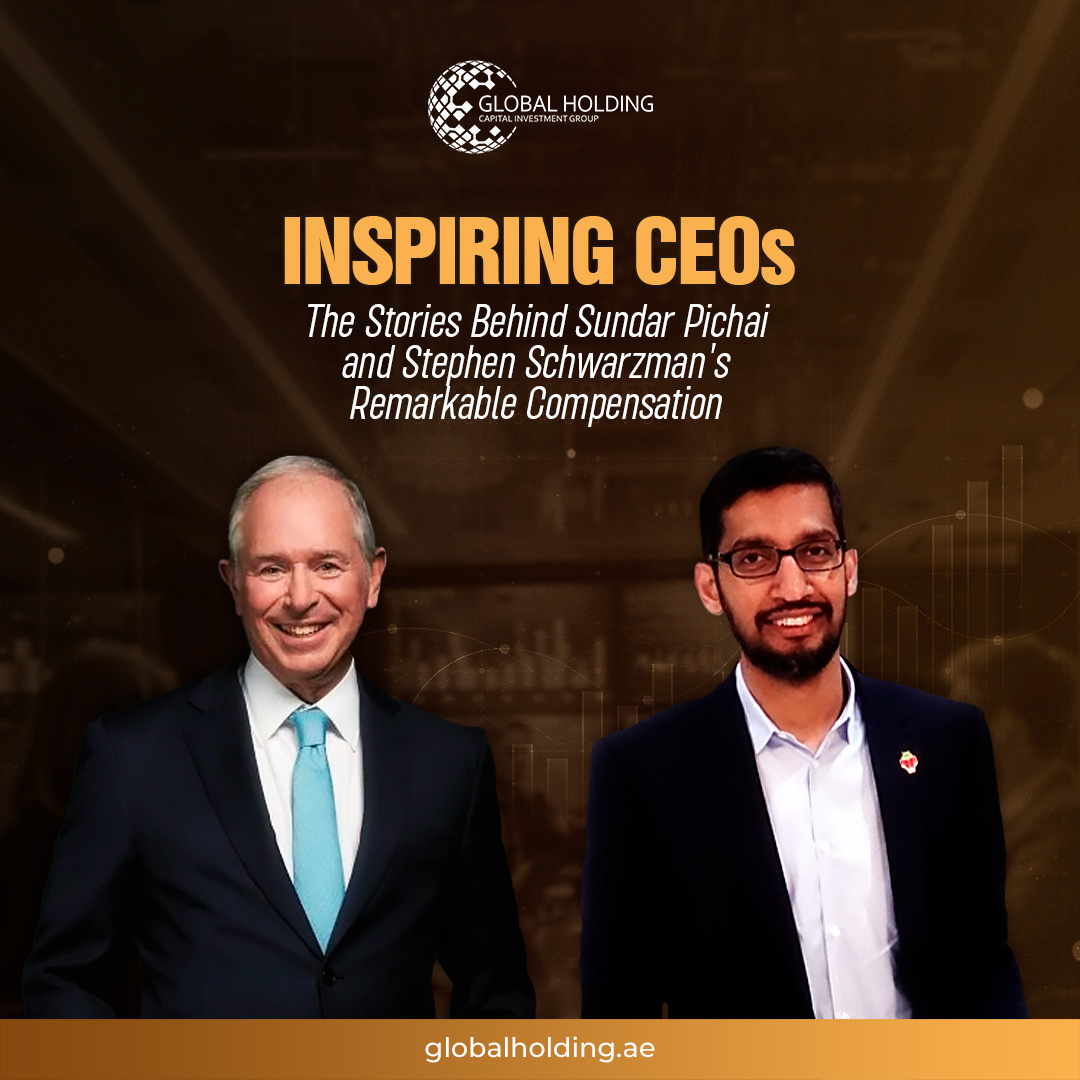 xcapitalinv's tweet photo. Meet Sundar Pichai of Alphabet Inc. and Stephen Schwarzman of Blackstone Group, the highest-paid CEOs. These visionary leaders have propelled their companies to new heights and set benchmarks in executive remuneration. #InspiringCEOs https://t.co/vAt9FkHVlv