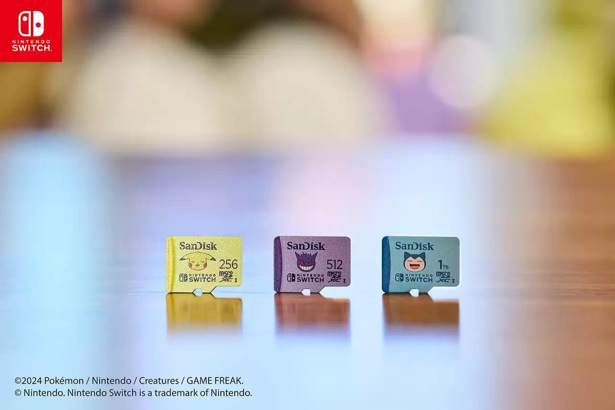 Western Digital, Pokemon temalı MicroSDXC kartlar çıkarttı.

Pikachu: 256GB
Gengar: 512GB
Snorlax: 1TB