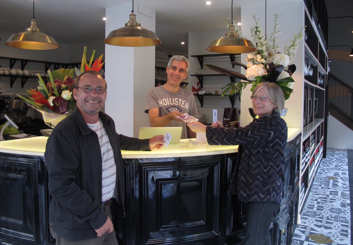 10 yrs ago we made our first transaction at 15:45 (thanks mum &amp; dad!) and then sat back &amp; hoped beyond hope that people would come &amp; enjoy Salut!

Massive thanks to all who did and do. 

Salut is Salut because of its people, even good wine is no good without them😊