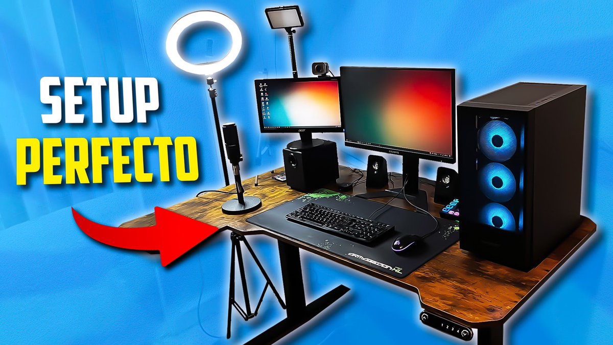 Así se ve el Setup de un YouTuber Pequeño en 2024:

youtu.be/vupErl4Beck