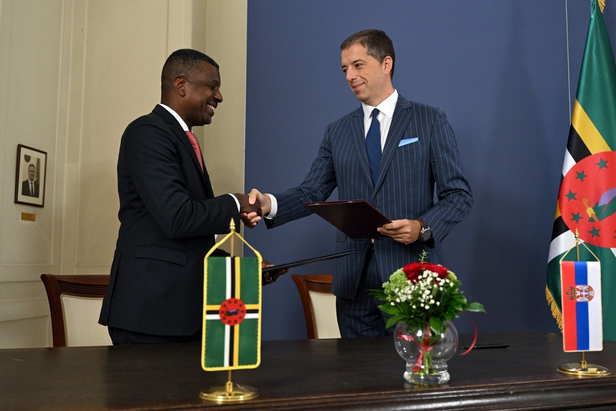 As the Minister of Foreign Affairs of #Serbia, it is both an honor and a pleasure to host a Minister of Foreign Affairs from our friendly country, #Dominica, for the first time. 

The Republic of Serbia takes pride in its extensive network of global friendships, and our friends