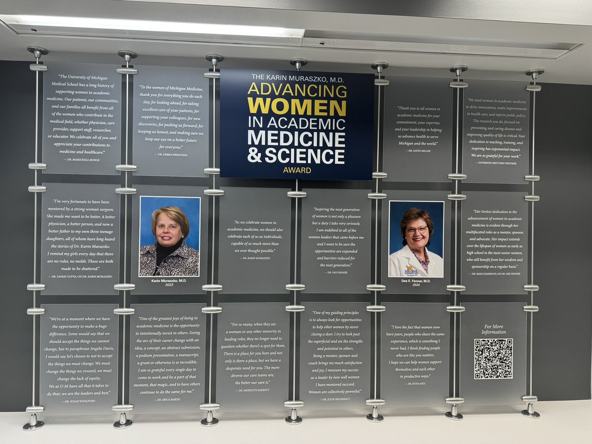Paula Thompson, PhD (@paulaross_phd) on Twitter photo Beautiful display for #AdvancingWomen in Academic Medicine & Science <a href="/UMichMedSchool/">University of Michigan Medical School</a>! #GoBlue Beautiful display for #AdvancingWomen in Academic Medicine & Science <a href="/UMichMedSchool/">University of Michigan Medical School</a>! #GoBlue