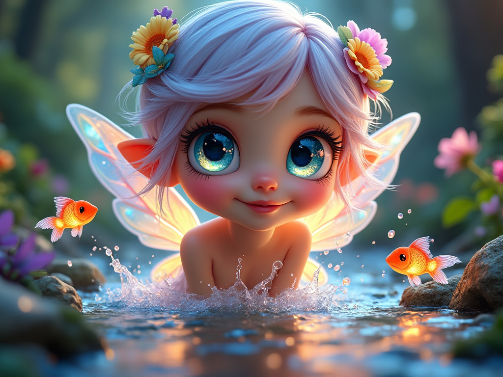 dainiusex7's tweet image. QT your Cute art
"The Fairy’s Morning Dip"
#MorningMagic #TinyAdventures #FairyAndFriends #AIart #AIArtwork #AIイラスト
