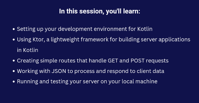 The Learning Dev (@thelearningdev) on Twitter photo Are you an Android Developer who wants to enhance your skill set?
or a techie who’s interested learning Kotlin.
Here is your chance
We are partnering with <a href="/kugchennai/">Kotlin User Group Chennai</a> and <a href="/shangeethsivan/">Shangeeth Sivan</a> will help you master #Kotlin
Register here👇🏻
lu.ma/opk4nkdr Are you an Android Developer who wants to enhance your skill set?
or a techie who’s interested learning Kotlin.
Here is your chance
We are partnering with <a href="/kugchennai/">Kotlin User Group Chennai</a> and <a href="/shangeethsivan/">Shangeeth Sivan</a> will help you master #Kotlin
Register here👇🏻
lu.ma/opk4nkdr