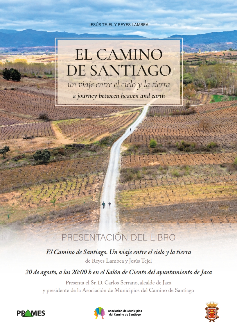 PramesEditorial's tweet photo. 📔Presentación de 𝑬𝙇 𝘾𝑨𝙈𝑰𝙉𝑶 𝑫𝙀 𝙎𝑨𝙉𝑻𝙄𝑨𝙂𝑶, 𝒖𝙣 𝙫𝒊𝙖𝒋𝙚 𝙚𝒏𝙩𝒓𝙚 𝙚𝒍 𝒄𝙞𝒆𝙡𝒐 𝒚 𝒍𝙖 𝙩𝒊𝙚𝒓𝙧𝒂👉HOY, martes, 𝟮𝟬 𝗱𝗲 𝗮𝗴𝗼𝘀𝘁𝗼, 𝗮𝘆𝘂𝗻𝘁𝗮𝗺𝗶𝗲𝗻𝘁𝗼 𝗱𝗲 𝗝𝗮𝗰𝗮/𝟮𝟬 𝗵, con @reyeslambea, @JesusTejel y Carlos Serrano @carserranoti #Camino https://t.co/Jpewv3bfgz