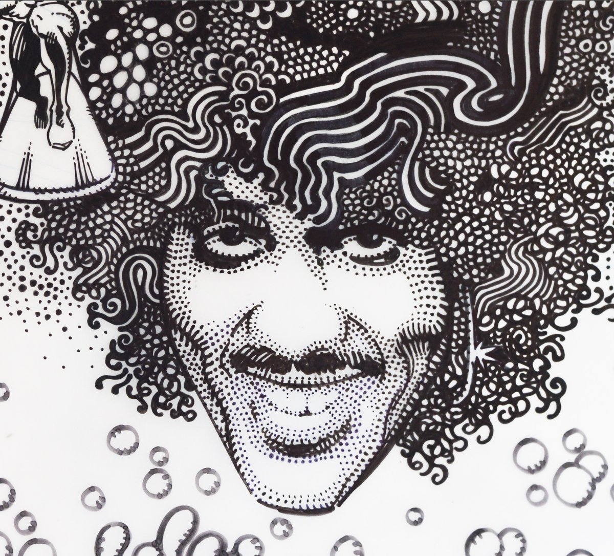 ANYONE HERE SEEN MY OLD FRIEND PHILIP ? 
This one was just for myself, did it in 2003. It tells of loss but a laugh too. I think what I still miss most about Philip was his infectious laugh and cackle. 
Long Live Lizzy. #ThinLizzy #PhilipLynott