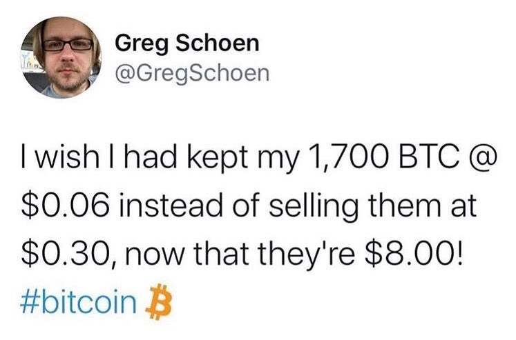 BigDott50's tweet photo. Don't be like Greg. #Bitcoin https://t.co/xYkRZKgHV5