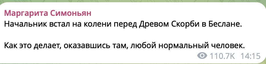 У ебаной блядины ничего не щелкает, когда она пишет про Беслан
