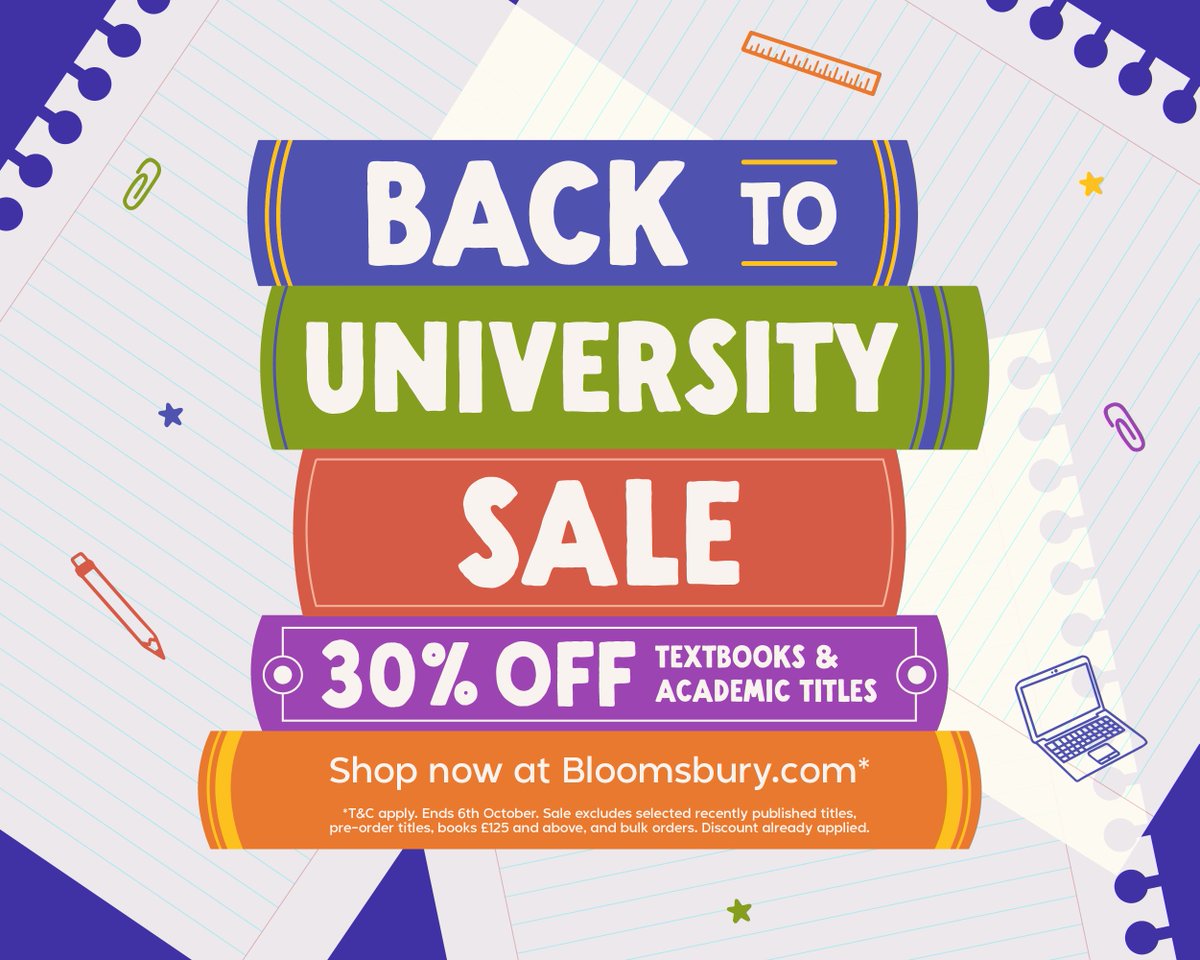 The Back-to-University Sale is back and better than ever. Take advantage of our 30% discount on textbooks and academic titles and start your term with the books you need to succeed. 

Shop now: bit.ly/3MdUgQI